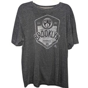 Adidas Feel Good Tshirt Brooklyn Nets Basketball Team NBA Men's Size XL